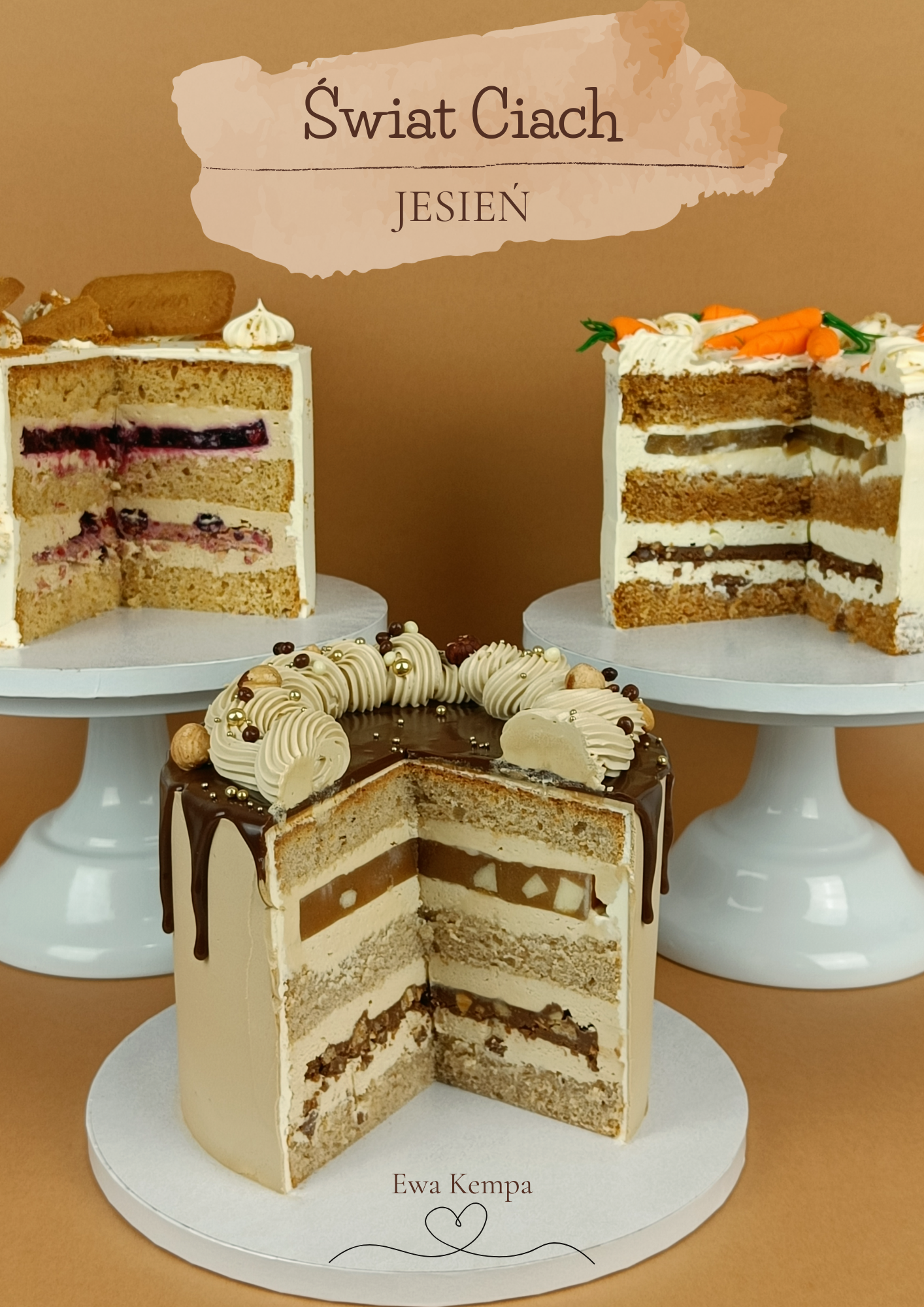 Jesienne torty - trio wykwintnych wypieków autorstwa Ewy Kempa